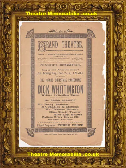 London Grand Theatre – Charlotte Corday – 1898