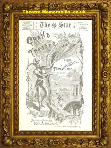London Grand Theatre – Dandy Dick Turpin – 1889