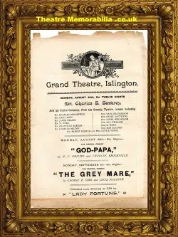 London Grand Theatre – Islington – Chas H Hawtrey – 1892