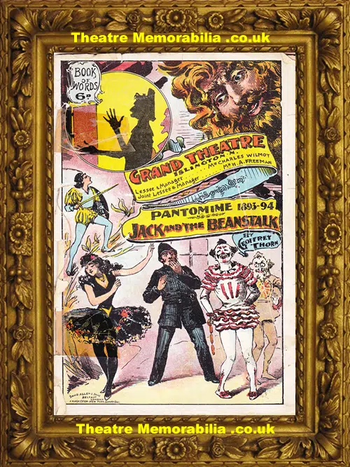London Grand Theatre - Jack And The Beanstalk - 1893 - Islington