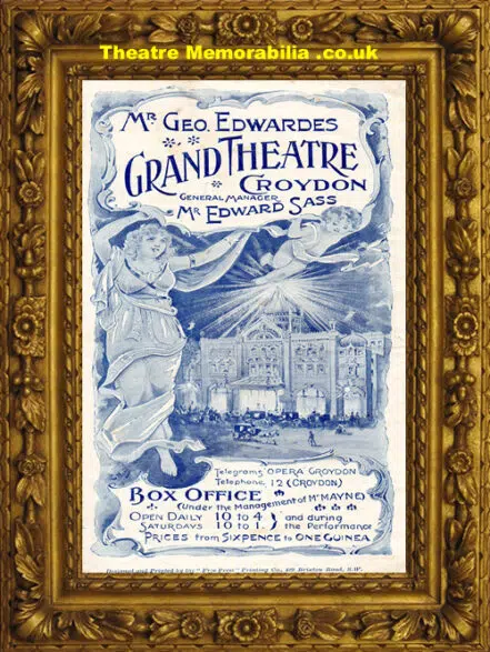 London Grand Theatre – Little Lord Fauntleroy – Late 1800’s