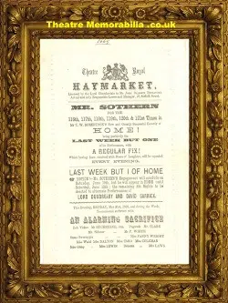 London Haymarket Theatre Royal – His First Champagne – 1869
