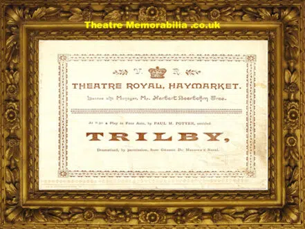 London Haymarket Theatre Royal – Trilby – 1895