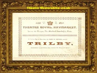 London Haymarket Theatre Royal – Trilby – 1895