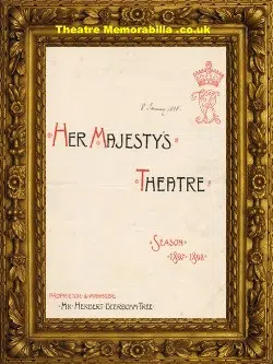 London Her Majesty’s Theatre – A Man’s Shadow – 1897