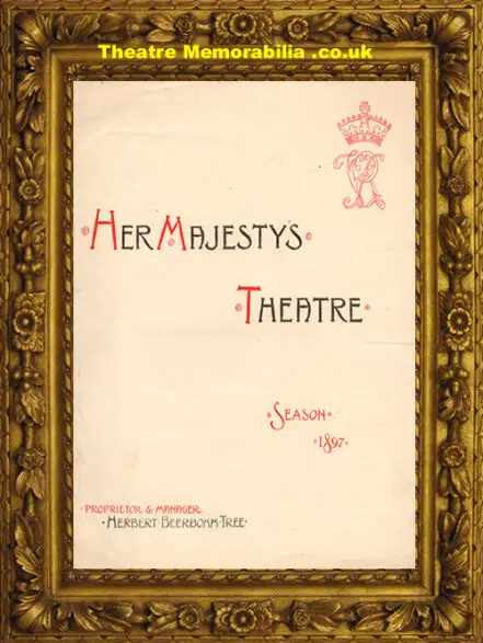 London Her Majesty’s Theatre – Ballad Monger – 1897