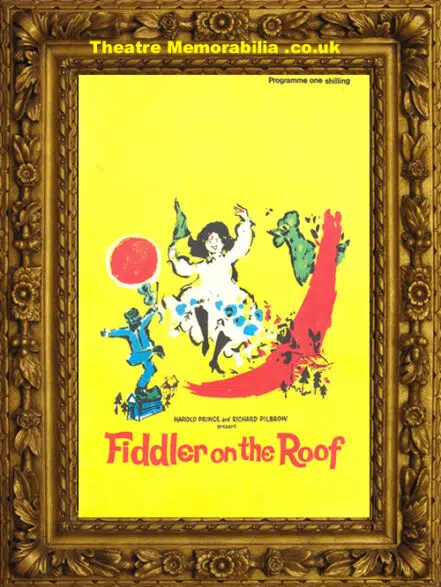 London Her Majesty’s Theatre – Fiddler On The Roof – 1967