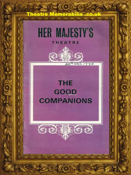 London Her Majesty’s Theatre – Good Companions – 1974 Judi Dench