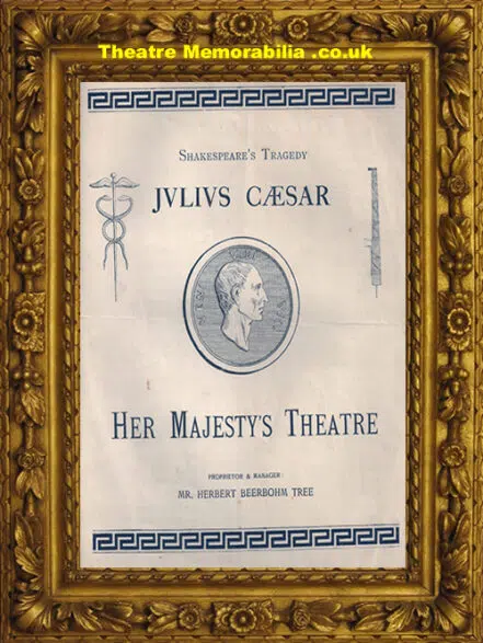 London Her Majesty’s Theatre – Julius Caesar – 1898
