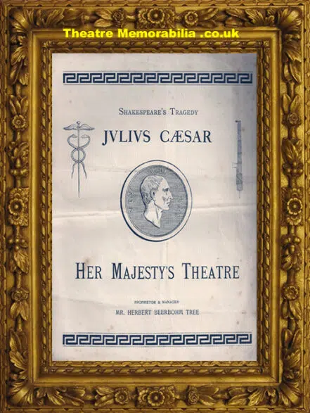 London Her Majesty’s Theatre – Julius Caesar – 1898