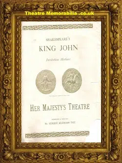 London Her Majesty’s Theatre – King John – 1899