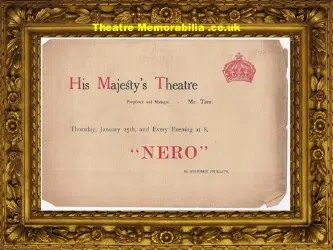 London Her Majesty’s Theatre – Nero – 1906
