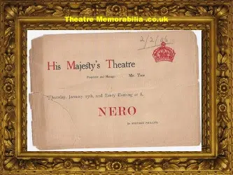 London Her Majesty’s Theatre – Nero – 1906