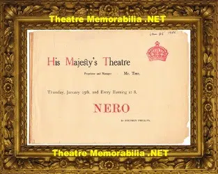 London Her Majesty’s Theatre – Nero – 1906