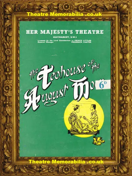 London Her Majesty’s Theatre – Teahouse of the August Moon 1954