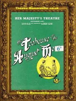 London Her Majesty’s Theatre – Teahouse of the August Moon 1954