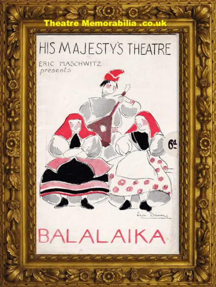 London His Majesty’s Theatre – Balalaika – 1930s