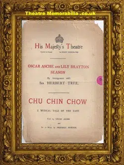 London His Majesty’s Theatre – Chu Chin Chow – 1916