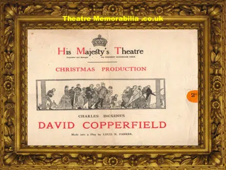 London His Majesty’s Theatre – David Copperfield – 1914