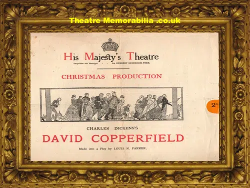 London His Majesty's Theatre - David Copperfield - 1914