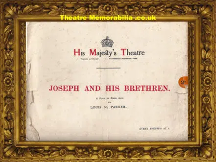 London His Majesty’s Theatre – Joseph Brethren – 1913