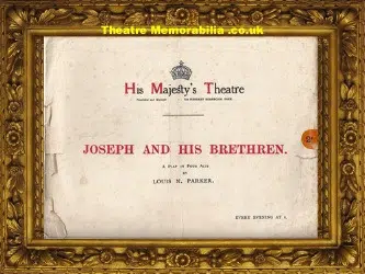 London His Majesty’s Theatre – Joseph Brethren – 1913