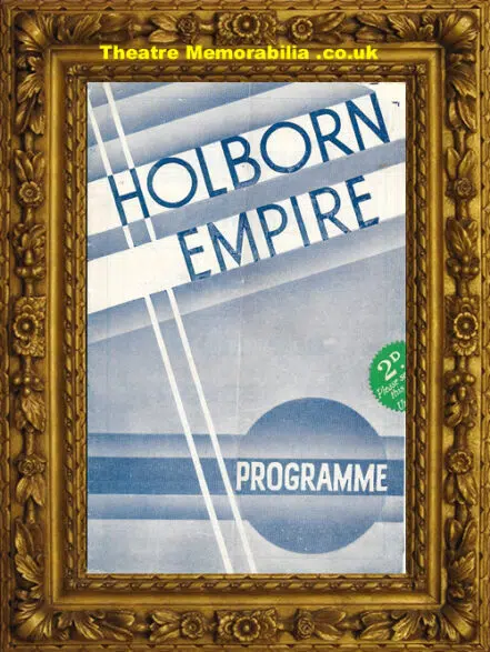 London Holborn Empire Theatre – Variety Show – 1936