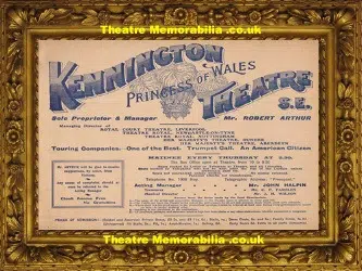London Kennington Theatre – Moody Manners – 1907 – Plus Photos