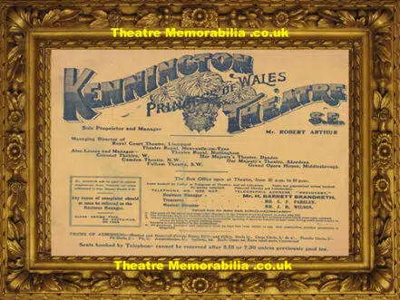 London Kennington Theatre – Taming Of The Shrew – 1907