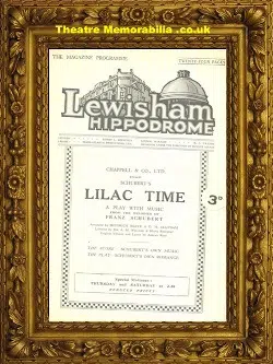 London Lewisham Theatre – Lilac Time – 1929