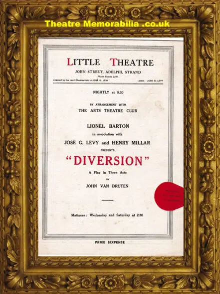 London Little Theatre – Diversion – 1928