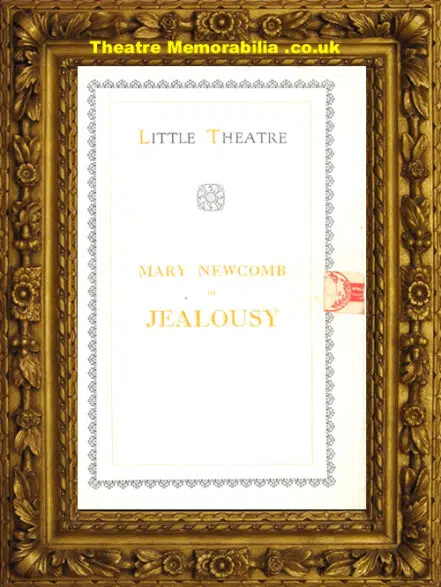 London Little Theatre – Jealousy – 1930