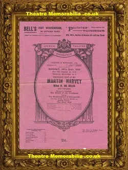London Lyceum Theatre – The Only Way – 1919
