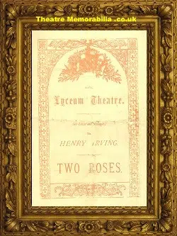 London Lyceum Theatre – Two Roses – 1882