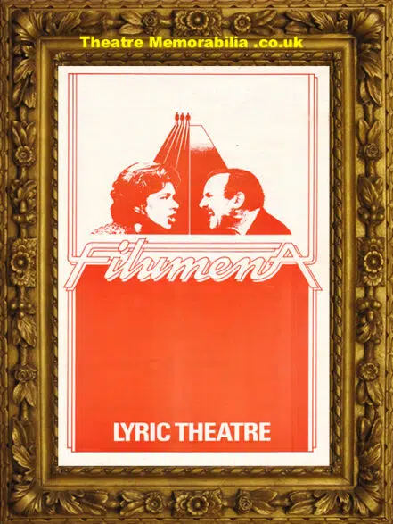 London Lyric Theatre – Filumena – 1977