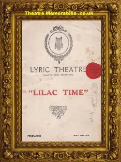 London Lyric Theatre – Lilac Time – 1920s