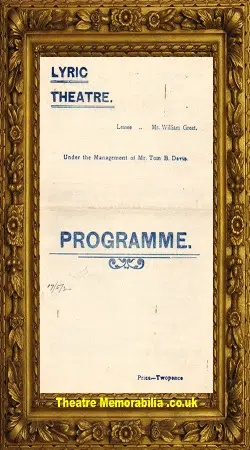 London Lyric Theatre - Mice And Men - 1902