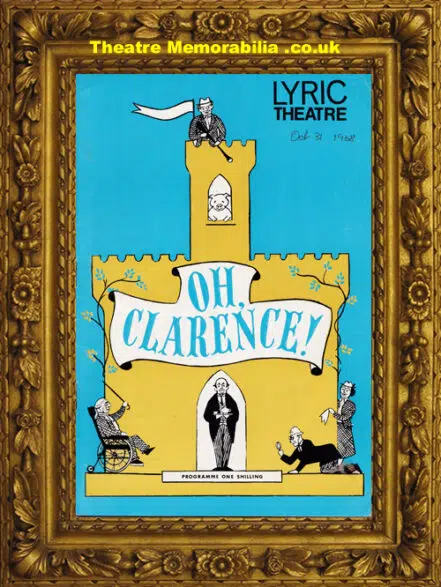 London Lyric Theatre – Oh Clarence – 1968 – Jon Pertwee