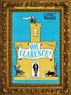 London Lyric Theatre – Oh Clarence – 1968 – Jon Pertwee