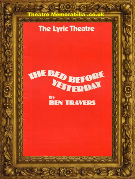 London Lyric Theatre – The Bed Before Yesterday – 1976 Mirren