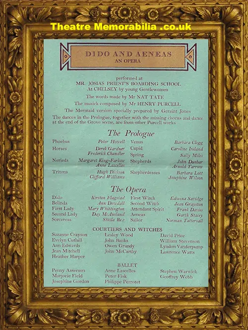 London Mermaid Theatre - Dido Aeneas - 1940s