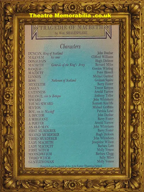 London Mermaid Theatre - Tragedie Of Macbeth - 1940s