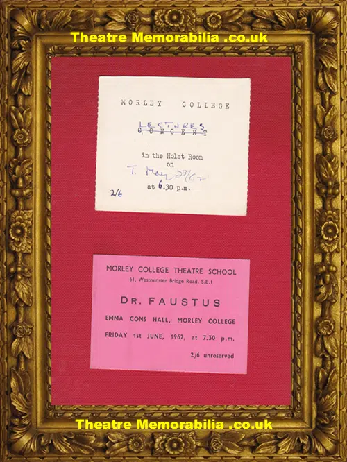 London Morley College Theatre - Dr Faustus - 1962