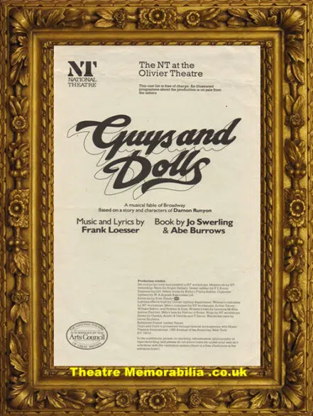 London National Theatre – Guys And Dolls – 1980s ?