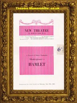 London New Theatre – Hamlet – 1951 – Ingrid Burke