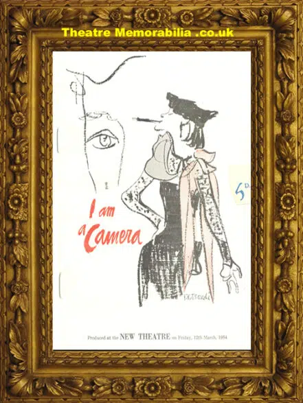 London New Theatre – I Am A Camera – 1954 – Theatre Pogramme