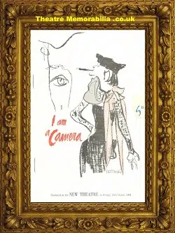 London New Theatre – I Am A Camera – 1954 – Theatre Pogramme