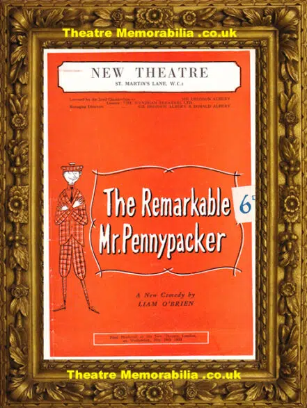 London New Theatre – Remarkable Mr Pennypacker – 1955