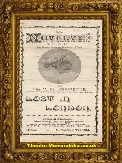 London Novelty Theatre – Lost In London – 1882