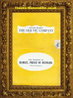 London Old Vic Theatre – Hamlet Prince Denmark – 1957 Judi Dench